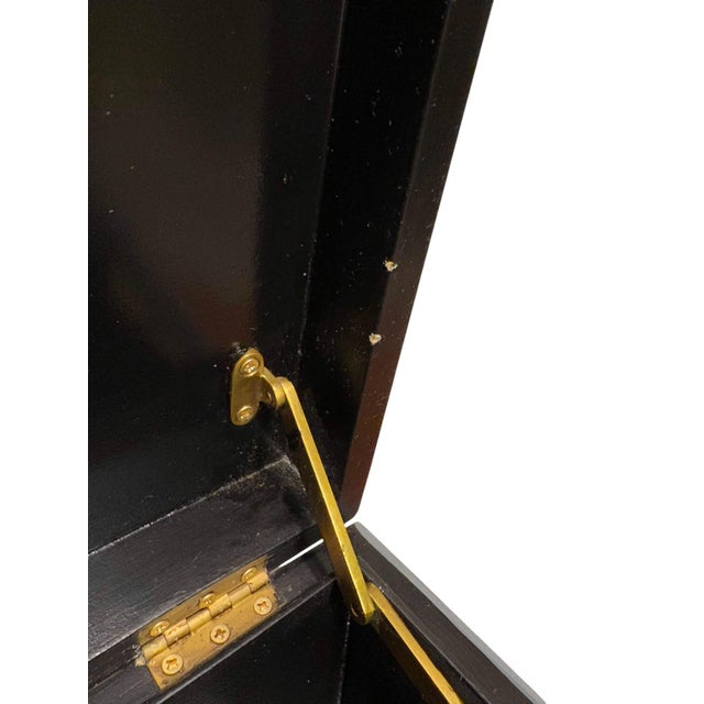 Maitland Smith Lacquered Storage Trunk With Piranesi Print For Sale - Image 12 of 12