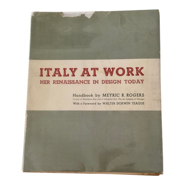 Italy at Work Her Renaissance in Design Today For Sale