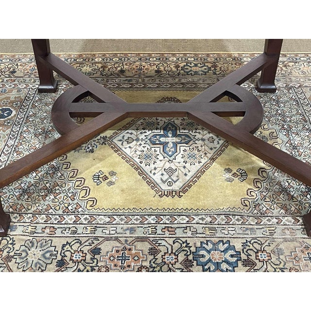 Art Nouveau period mahogany dining table in the style of Gustave Serrurier Bovy - L=1m40, W=99cm, H=77cm - 1...