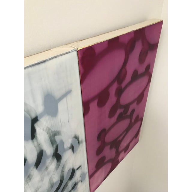 Abstract Triptych Painting For Sale - Image 9 of 12