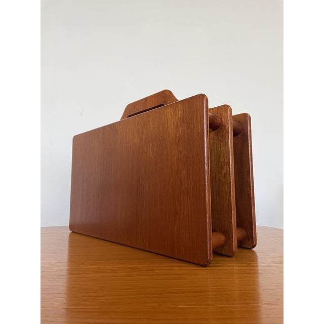 Vintage Danish Magazine Rack in Teak, 1960 For Sale - Image 10 of 10