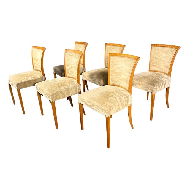 Model 345 Dining Chairs by by Bruno Paul for VEB Deutsche Werkstätten Hellerau, 1935, Set of 6 For Sale