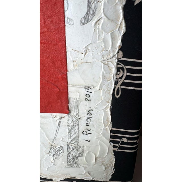 Minimalist Italian Mixed-Media Painting by Lella Rendesi For Sale - Image 17 of 18