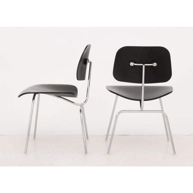 Early 21st Century Eames X Herman Miller DCM Plywood Chairs, Pair For Sale - Image 5 of 10