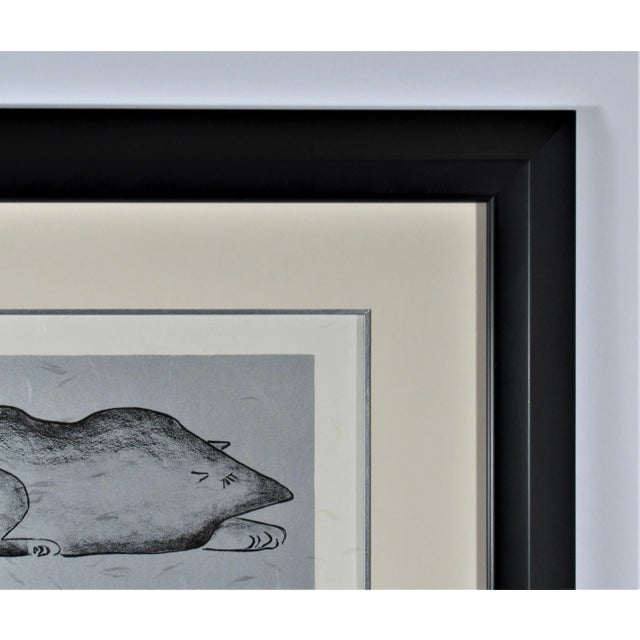 Black Beniamino Bufano, Sleeping Wolves, 1970 For Sale - Image 8 of 9