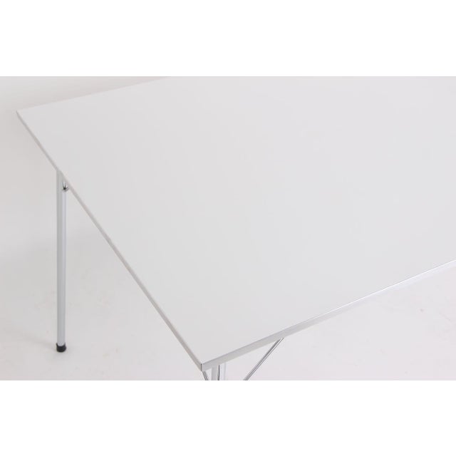 Fritz Hansen Danish Dining Table by Arne Jacobsen Table for Fritz Hansen, 1978 For Sale - Image 4 of 8