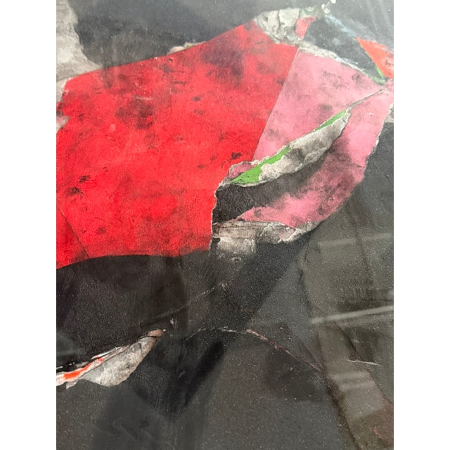 Black Wesley Kimler Mixed‑Media Abstract – Original Contemporary Collage Painting For Sale - Image 8 of 11