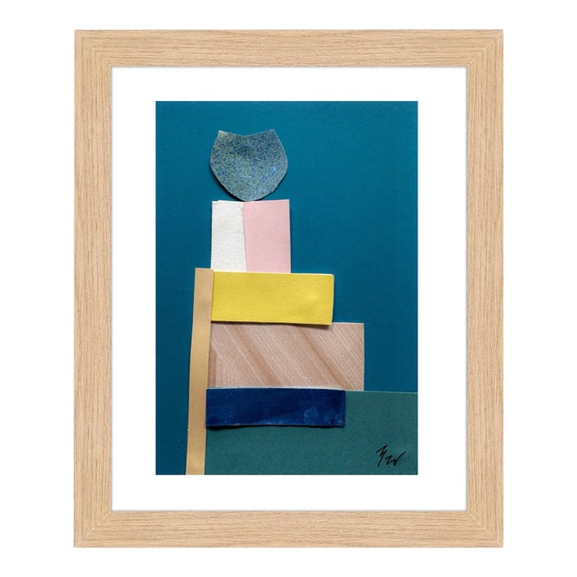 "Pop Music 3" Original Mixed-Media Collage on Paper by Zac Woodiel For Sale