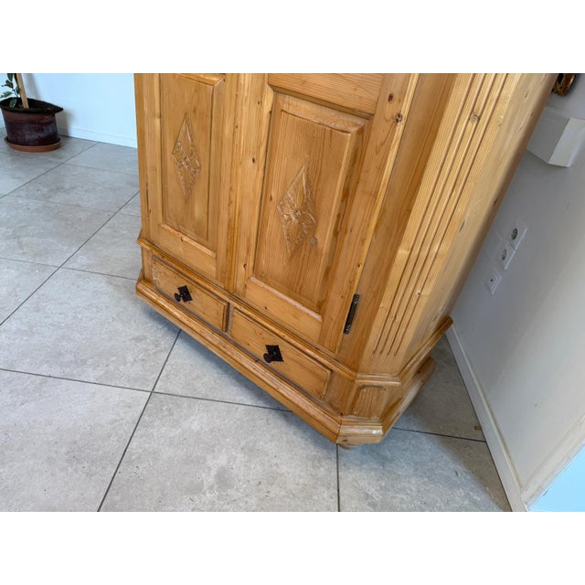 Baroque Style Farmhouse Wardrobe, 1980s For Sale - Image 12 of 17