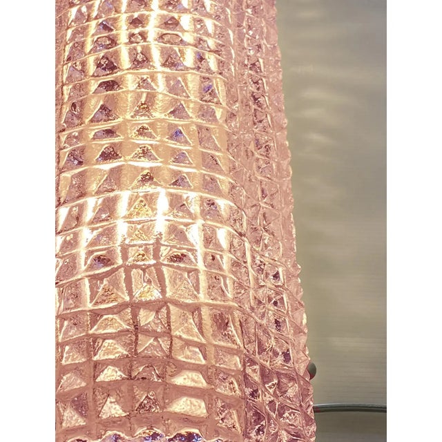 Italian Murano Glass Pink “Cocodrile” Wall Sconces in Modern Organic Lot of 4 For Sale - Image 6 of 6