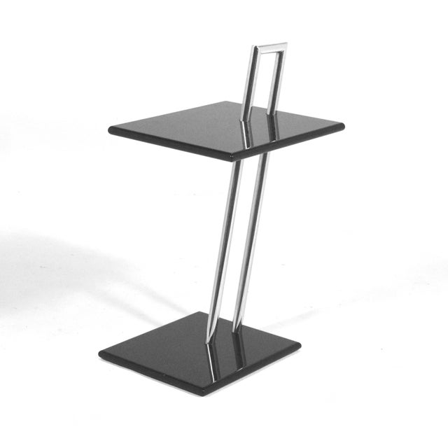 Eileen Gray 1980s Attributed to Elieen Gray Mobile Side Table For Sale - Image 4 of 9