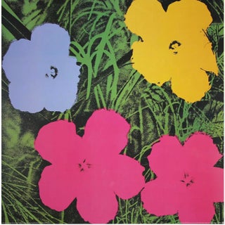 1993 Andy Warhol Foundation Flowers Poster For Sale