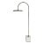 Arteriors Modern White Marble and Bronze Finished Nuri Floor Lamp For Sale