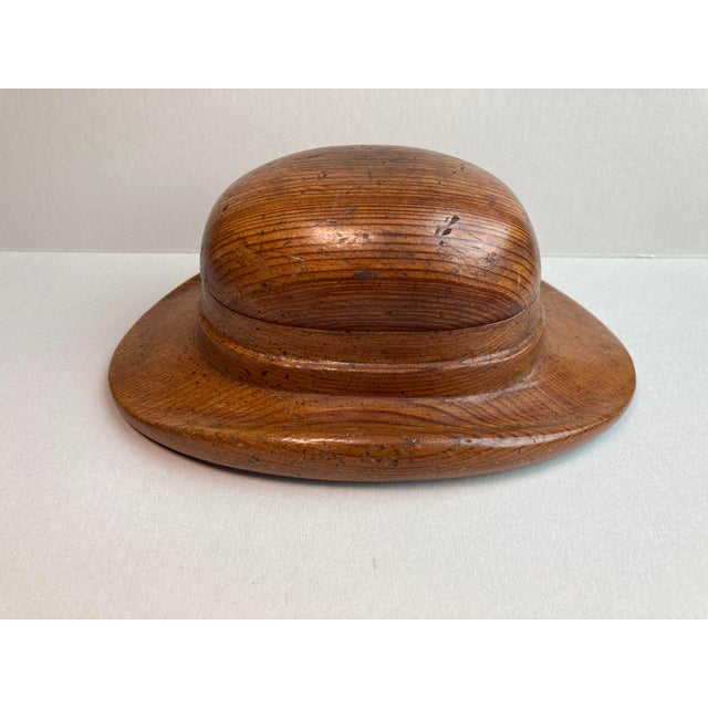 Vintage Brown Derby Wood Cigarette Box For Sale - Image 14 of 15