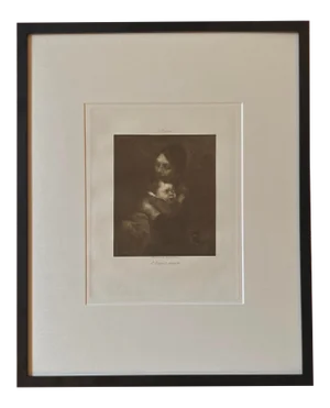 Late 19th Century Eugène Carrière Print - L’Enfant Malade Aquatint