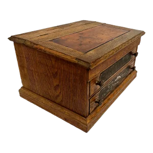 Early 1900s Clark's Oak Spool Cabinet