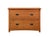 Wood Mission White Oak 1 Drawer 1 Door Inlay End Table - Walnut Stain For Sale - Image 7 of 10