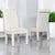 6 White Upholstered High Back Parsons Dining Chairs For Sale - Image 13 of 15