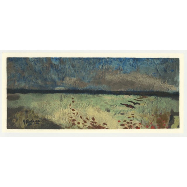 Artist: Georges Braque County: France Title:?Paysage aux Coquelicots Medium: Lithograph Marks: Signed in the plate, not...