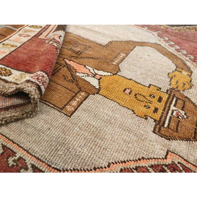 Galerie Shabab Collection Mid-20th Century Turkish Anatolian Pictorial Rug For Sale - Image 9 of 9