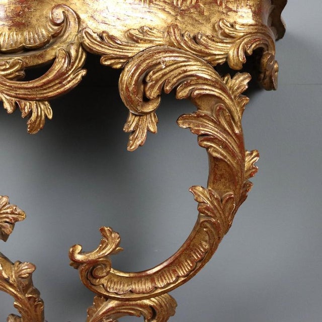 Rococo Style Drop Console Table For Sale - Image 5 of 12