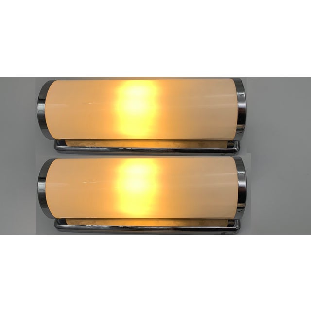 Italian Wall Lights in Glass from Greco Company, 1940s, Set of 2 For Sale - Image 6 of 6