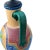 1990s Vintage Hand Painted Urn Lamp For Sale - Image 5 of 8