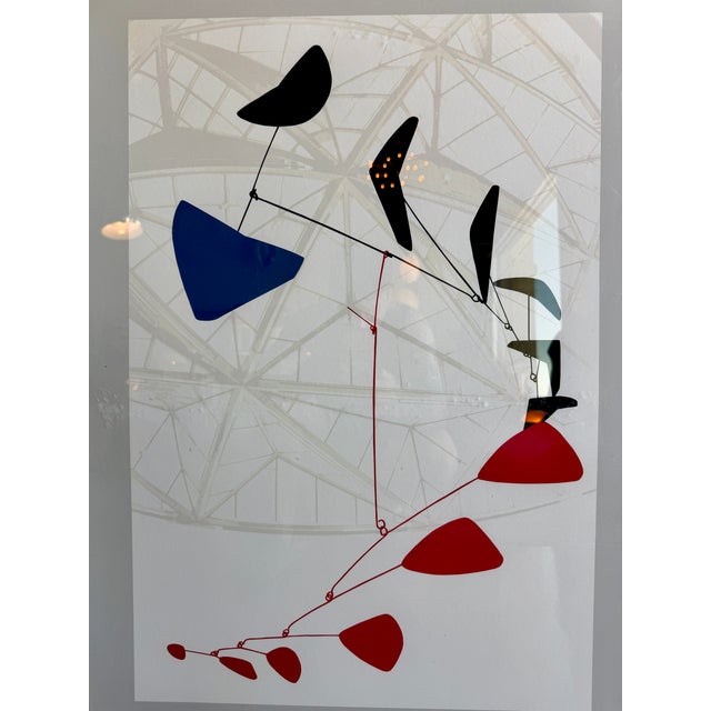 1970s Alexander Calder 1977 National Gallery of Art Exhibition Poster Custom Acrylic Box Frame Jerry Solomon La For Sale - Image 5 of 16