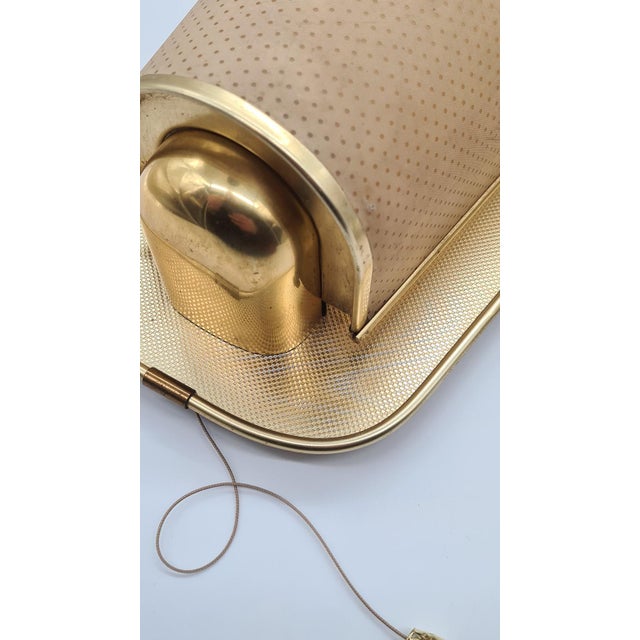 Plastic No. 430 Wall Lamps in Golden Metal and Plastic from Erco Leuchten, Germany, 1960s, Set of 2 For Sale - Image 7 of 11