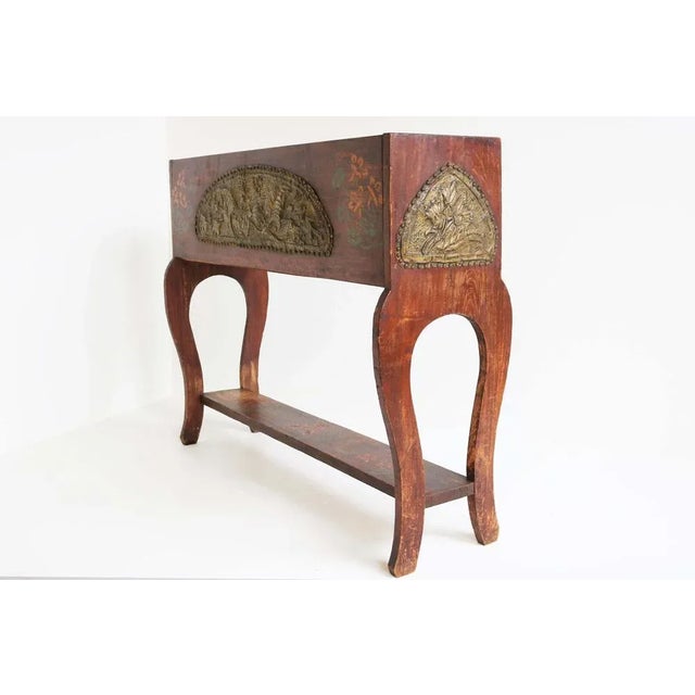 Antique French Art Nouveau Planter / Jardiniere in Brass, 1900 For Sale - Image 6 of 12