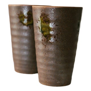 Vintage Ceramic Mugs by Matthias Jäckel for Keramikhof Naunhof, 1980s, Set of 2 For Sale