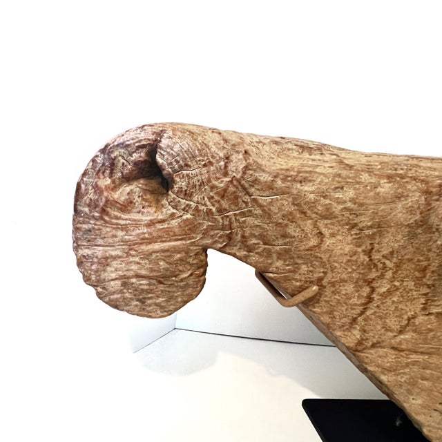 Late 20th Century Wood Tribal Slit Drum Sculptural Accent Piece For Sale - Image 5 of 18