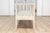 Wood Swedish Gustavian Style Gray Painted Sofa Bench with Raised Diamond Motifs For Sale - Image 7 of 11