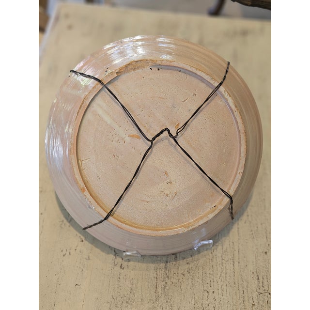 Rustic European Mid 19th Century Spanish Ceramic Fajalauza Bowl From Granada For Sale - Image 3 of 7