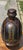 Vintage Hand-Painted Blackware Pottery Bottle Vase With Floral Folk Art Motif For Sale - Image 4 of 18