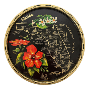 Vintage 1970s State of Florida Souvenir Tray