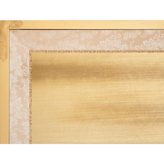 "Big Pine Tree", 1970s Shōwa Era Japanese Maki-E Byobu Screen For Sale - Image 15 of 18