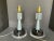 Pair Vintage Mid Century Modern Atomic Rocket Bullet Table Lamps For Sale - Image 4 of 8