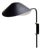 Mid-Century Modern Black Anthony Wall Lamp by Serge Mouille For Sale