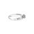 Contemporary Half Carat Diamond Engagement Ring 14k White Gold, Size 9 For Sale - Image 3 of 3