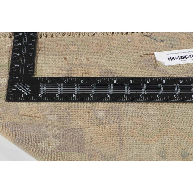 Vintage Turkish Oushak Rug, 05'00 X 07'11 For Sale In Dallas - Image 6 of 11