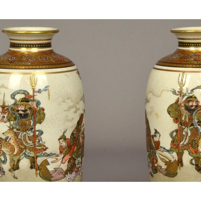 Antique Meji Vases, Japan, 19th Century, Set of 2 For Sale - Image 12 of 13