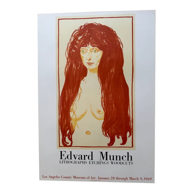 Edvard Munch (1863–1944), Etchings Woodcuts - Lacma, 1969, Printed in France For Sale