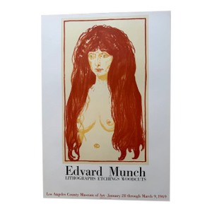 Edvard Munch (1863–1944), Etchings Woodcuts - Lacma, 1969, Printed in France