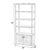 Modern Lark 32 in. W x 72 in. H Wood 4 Tier Etagere Bookcase, Natural For Sale - Image 3 of 8
