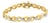 10K Yellow Gold Round-Cut Diamond Infinite Love Bracelet (1.00 cttw, I-J Color, I2-I3 Clarity) For Sale