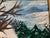 Traditional 1972 Covered Bridge in Winter Oil Painting For Sale - Image 3 of 6