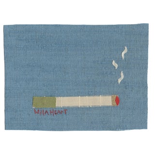 Fern the Artichoke Cigarette by Willa Heart in Natural Frame, Mini Art Print For Sale