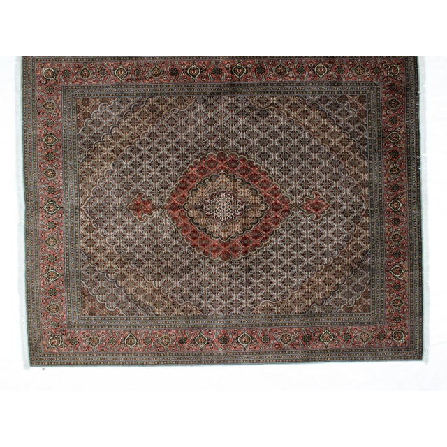 1970s Persian Tabriz Rug - 6′6″ × 8′2″ For Sale - Image 4 of 8