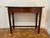 Wood Vintage Late 20th Century Councill Hall Table With ChippendaleFretwork Trim and Banded Mahogany Top For Sale - Image 7 of 8